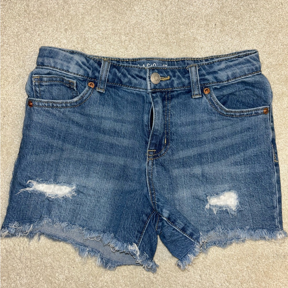 Medium Wash Jean Shorts (Youth Large)